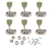 Yootones - Set di 6 pioli per chitarra in stile classico, 3L3R, compatibili con le parti di chitarra Les Paul Epiphone (argento)