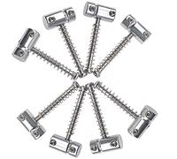 Yootones - Set di 8 selle per chitarra con codice, compatibile con Bass Jazz Tele, per chitarra elettrica (argento)