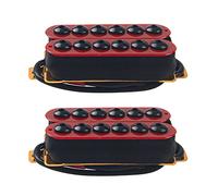 Yootones - Set di pickup per chitarra elettrica con magnete in ceramica ad alto rendimento per chitarra elettrica N/B, compatibile con pickup per chitarra elettrica (rosso)