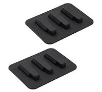 Yootones - Silenziatore per corde in gomma per chitarra classica, ukulele, chitarra folk, per esercitarsi con la chitarra classica, 2 pezzi, colore: nero