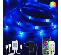 YOOULIT 12m Striscia LED Musicale, RGB LED Striscia Retroilluminazione TV, con Controller Bluetooth + Telecomando, Strisce LED per Casa, Festa, TV, Decorazione