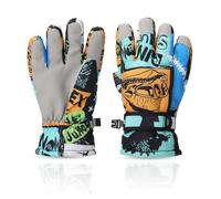 YooxArmor Guanti da Sci per Bambini, Guanti da Neve Invernali Impermeabili per 6-12 Ragazzi e Ragazze, Guanto da Snowboard Caldi e Antivento per Sci e Ciclismo