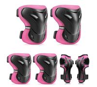 YOOXARMOR Protezioni Bambini Pattini in Linea per 3-6-13 Anni,6 in 1 Attrezzatura Protettiva Protezione Bambini Ginocchiere,Gomitiere Protezioni Set per Scooter Monopattino Bicicletta Pattini in Linea