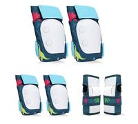 YooxArmor Protezioni Bambini Pattini in Linea per 3-8 Anni,6 in 1 Attrezzatura Protettiva Protezione Bambini Ginocchiere, Gomitiere Protezioni Set per Scooter Monopattino Bicicletta Pattini in Linea