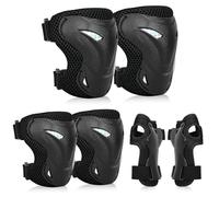 YOOXARMOR Set di Protezioni per Bambini da 3 a 8 Anni, Ginocchiere, Gomitiere, Polsiere Regolabili per Pattini a Rotelle, BMX, Bici,Ciclismo,Skateboard,Pattini in linea,Monopattini[6 Pezzi]
