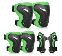YOOXARMOR Set di Protezioni per Bambini da 3 a 8 Anni, Ginocchiere, Gomitiere, Polsiere Regolabili per Pattini a Rotelle, BMX, Bici,Ciclismo,Skateboard,Pattini in linea,Monopattini[6 Pezzi]