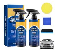 Yooyan 2 pezzi Quick Effect Coating Agent, spray 3 in 1 ad alta protezione per auto multifunzione, rimozione dei graffi, tipo persistente, sbiancante e protezione per auto