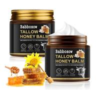 Yooyan 2 pezzi Whipped Beef Tallow Crema 120 g, balsamo Tallow Honey, 100% sebo di manzo e miele, profonda idratazione e cura per viso e corpo, non profumato per tutti i tipi di pelle