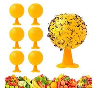 Yooyan 6 palline per mosche della frutta, trappole per mosche e formiche, per cucina, balconi e frutteti, trappole efficaci per la cattura di mosche e formiche, pratica trappola per mosche
