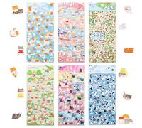 Yooyan 600 adesivi Kawaii, Puffy Sticker, Sanrio, impermeabili, perfetti per custodie per cellulari, quaderni, scrapbooking, set di adesivi 3D Puffy Stickers