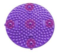 YooYuan Tappetino massaggiatore per piedi, strumento di massaggio manuale con disco per terapia magnetica per agopressione, per rilassamento dei piedi, trattamento antistress (viola)