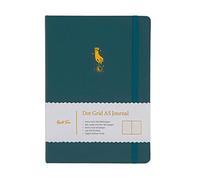Yop & Tom Diario A5 Dot Grid - Tarocchi Hand - con copertina rigida in pelle vegana e carta extra spessa (160 g/m²) - Deep Ocean