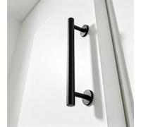 Yopappol Black Garden Wooden Gate Handle, 1 Pcs Toilet Door Pulls | Easy To Install. Available In Matt Black Or White. Suitable For Modern Interiors, Etc(Nero,40cm(15.8in))