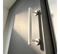 Yopappol Black Garden Wooden Gate Handle, 1 Pcs Toilet Door Pulls | Easy To Install. Available In Matt Black Or White. Suitable For Modern Interiors, Etc(Bianco,40cm(15.8in))