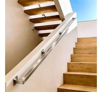 Yopappol Corrimano per Scale Interne Ed Esterne, Corrimano in Acciaio Inossidabile Antiscivolo, Robusto Corrimano per Scale di Sicurezza per Montaggio A Parete (1-20 Piedi)(2.5m)