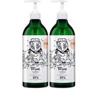 YOPE Detersivo Piatti Naturale | Menta e Mandarino | Sgrassatore | 97% Ingredienti Naturali | Delicato sulle Mani | Vegan | Cruelty Free | Uso Quotidiano | 750 ml (Confezione da 2)