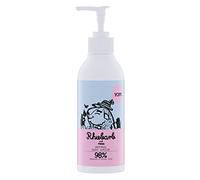 YOPE Lozione per mani e corpo | Olio di Argan e Tsubaki | Glicerina vegetale | Burro di Murumuru | Calmante | Idratante | 98% di Ingredienti Naturali | Formula vegana | Rabarbaro e Rosa | 300 ml