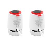 Yopeissn 2 Pezzi 230V Normalmente Chiuso NC M30x1,5mm Attuatore Elettrotermico per Riscaldamento A Pavimento TRV Dissipazione del Termostatico