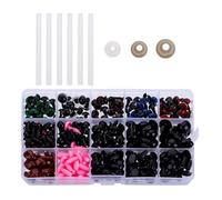 Yopeissn 566 Pezzi Occhi Sicurezza in Plastica per Uncinetto Amigurumi Occhi all'Uncinetto con Rondelle Occhi Sicurezza per Animali per La Realizzazione Giocattoli Lavorati A Maglia