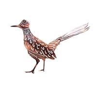 Yopeissn Arte da parete in metallo, "Road Runner", sculture da parete, decorazione per la casa, giardino, decorativa, 1 pezzo