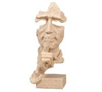 Yopeissn Not Speaking Abstract Mask Arts Statua, un'aggiunta alla decorazione creativa della casa per gli amanti , 1 pezzo