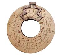 Yopeissn Strumento per Melodia In Legno Strumento Musicale Creatore di Melodia In Legno Cerchio Delle Quinte, Ruota Circolare In Legno e Materiale Musicale Durevole Facile da Installare Facile da Usar