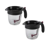 Yopeissn Utensile da cucina, separatore di grasso con scarico a pavimento, separatore di grasso con colino, residui di zuppe, filtro 'olio