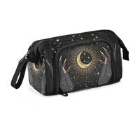 Yopersonalizes Astuccio grande per ragazze e ragazzi astrologia luna stella astuccio per scuola secondaria cancelleria ufficio astuccio organizzato per bambini adolescenti studenti donne, Multicolore