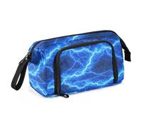 Yopersonalizes Astuccio grande per ragazze e ragazzi, con fulmine magico, per la scuola secondaria, cancelleria per ufficio, astuccio organizzato per bambini, adolescenti, studenti e donne