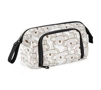 Yopersonalizes Astuccio grande per ragazze e ragazzi, divertente animale koala, astuccio per la scuola secondaria, cancelleria per ufficio, astuccio organizzato per bambini, adolescenti, studenti