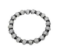 YOPI Bracciale con calcoli biliari neri in cristallo con perline flessibili - Eleganti gioielli curativi for uomini e donne