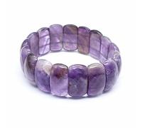 YOPI Bracciale con Gemme di Cristallo in Pietra Naturale for Uomo e Donna - Gioielli energetici curativi Fatti a Mano(Amethyst)