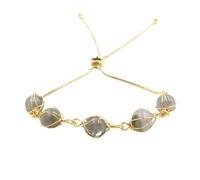 YOPI Bracciale con perline di Buddha in sette pietre di ametista - Gioielli con perline rotonde for consapevolezza ed equilibrio(Glitter)