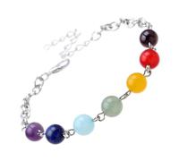 YOPI Bracciale con perline in pietra naturale - Gioielli di otto pianeti con pietra vulcanica e agata(Color5)