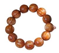 YOPI Bracciale In Ambra E Legno Di Drago Sangue Imperiale, Perline Di Aloe | Raro Profumo Di Legno Di Drago Di Sangue E Ambra, Perline Grandi Da 20 Mm