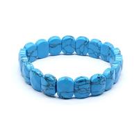 YOPI Bracciale in Ametista Naturale e Pietra Occhio di Tigre for Donna - Gioielli in Cristallo con Design Unico del Viso Tagliato(Blueturquoise)