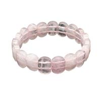 YOPI Bracciale in Ametista Naturale e Pietra Occhio di Tigre for Donna - Gioielli in Cristallo con Design Unico del Viso Tagliato(Rosequartz)