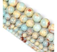 YOPI Bracciale intrecciato con pietra naturale dell'imperatore - perline rotonde da 4 mm/6 mm/8 mm for accessori alla moda(HYD14-10,10MM(38PCS))