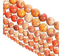 YOPI Bracciale intrecciato con pietra naturale dell'imperatore - perline rotonde da 4 mm/6 mm/8 mm for accessori alla moda(HYD14-3,6MM(63PCS))
