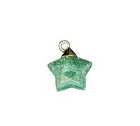YOPI Ciondolo a Forma di Stella a Cinque Punte in Pietra Naturale del Sole Fatto a Mano | Accessori Fai da Te for Gioielli in Cristallo(GreenStrawberryCrystal)