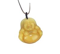 YOPI Ciondolo a Forma di Volpe a Nove Code in calcedonio - Collana con Catena in Giada e Corda Intrecciata in Agata e Volpe(Paragraph18)