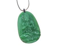 YOPI Ciondolo a Forma di Volpe a Nove Code in calcedonio - Collana con Catena in Giada e Corda Intrecciata in Agata e Volpe(Paragraph10)