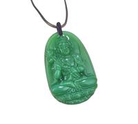 YOPI Ciondolo a Forma di Volpe a Nove Code in calcedonio - Collana con Catena in Giada e Corda Intrecciata in Agata e Volpe(Paragraph9)