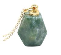 YOPI Ciondolo a Prisma sfaccettato in Pietra semipreziosa Naturale Fatto a Mano for la creazione di collane - Forniture for Gioielli Fai da Te(Indianagate)