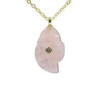 YOPI Ciondolo con accessori in strass e filo di vite in cristallo - Gioielli eleganti for progetti artigianali fai-da-te(Pinkcrystal(includingchain))