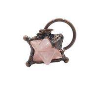 YOPI Ciondolo retrò in cristallo Merkaba: collana di energia curativa unica per la crescita spirituale e la meditazione., One Size