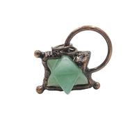 YOPI Ciondolo retrò in cristallo Merkaba: collana di energia curativa unica per la crescita spirituale e la meditazione., One Size