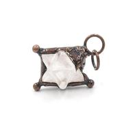 YOPI Ciondolo retrò in cristallo Merkaba: Collana di energia curativa unica per la crescita spirituale, One Size