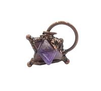 YOPI Ciondolo retrò in cristallo Merkaba: collana di energia curativa unica per la crescita spirituale e la meditazione., One Size