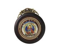 YOPI Collana con Ciondolo Buddha Fai da Te in Ebano - Design Thangka Nepalese for Accessori for telefoni cellulari e Chiavi(LotusMaster)